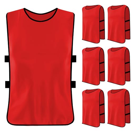 6 stuks Bodice Voetbal Set, Sport Mesh Bibs, Training Bodices Basketbal Sport Shirt Bodice voor volwassenen, Bodice Mesh Vest voor Training, Training Bodices voor mannen en vrouwen