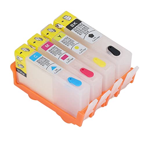 Inktcartridge, 4 stuks inktcartridge Printer inktcartridge Vul de inktcartridge opnieuw in voor het vervangen van kantoorprinter, tonerpatronen (PK 903) 5