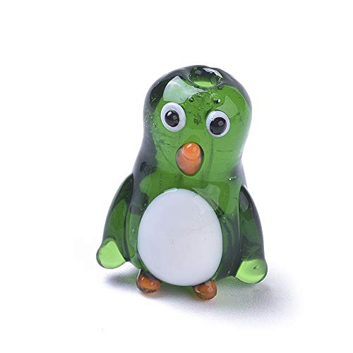 10 st. 3D Penguin kralen Handgemaakt Lampwerk Kralen Leuke cartoon Spacer Losse kralen voor sieraden maken Keychain DIY Holiday Decoratie Embellishment Crafts Hole: 1.8mm