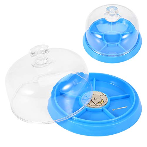 Horloge beweging Stof, 6 Slots Accessoires Hoes Plastic Vochtdichte Anti-stof horloge maken Pad Tray Reparatie Gereedschap Opslag Box voor Horloges Onderdelen 5