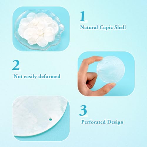 Natuurlijke Shell Charms Flat Ronde Moeder van Parel Shell Charms Natuurlijke Seashell Hangers Coin Charms voor sieraden maken DIY Craft Home Decor 3