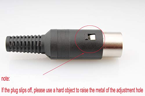 10Pcs DIN Power Socket, Solder Connector, 8 Pole Plug voor Panel Mount Audio AV Kabel Connector Speaker (zwart) 3