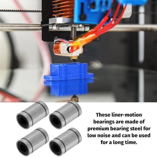 10st LM8UU 8mm Roulement à Billes Linéaire Double Bague Scellée pour Rod 3D Imprimente CNC Vissen 3