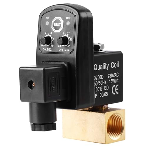 Drain Valve G1/2 DN15 Automatic Electronic Drain Valve for Condensate Management of Air Compressor (AC 230V)