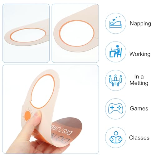 Niet storen deur hanger bord 9x3,5 inch, 2 stukken dubbelzijdige welkom kloppen op de rug voor kantoor vergadering hotel home slaapkamer slapen 3