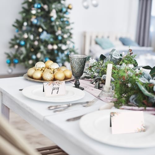 50Stuks Kerstmis plaats kaart tafel zitten kaarten bruiloft papier naam kaarten voor Kerstmis tafel setting verjaardag kerstmis diner partij levering 4