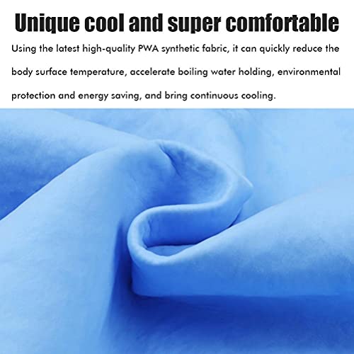 Koelvest, Unisex Zomer Koelvest, Ice Pack Vest Persoonlijke koeling Koud Vest Sport Vest Body Koeling voor Vissen Fietskok, Blauw, One Size 5