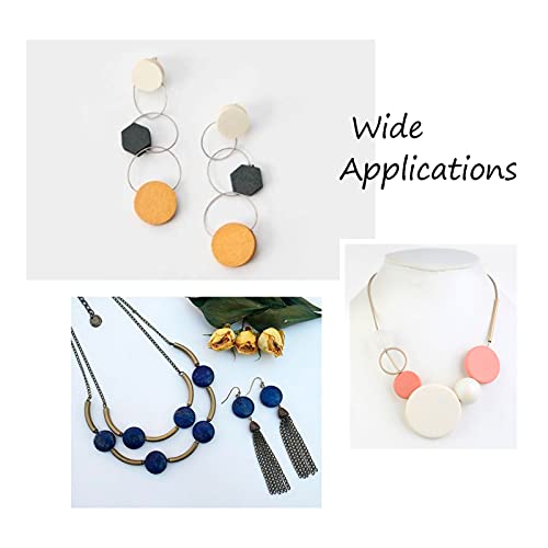 Natuurlijke onvoltooide platte ronde houten kralen, 4 maten, houten schijf Spacer los kralen met 1.4~2,5mm gat voor ambachten, DIY handgemaakte decoraties 4