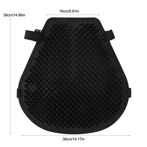 Motorfiets Gel Seat Kussen, Black Universal Cooling Shock Absorptie Pressure Relief, voor de meeste motorfietsen Zadelhoes