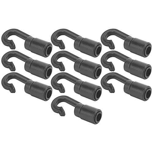 Bungee Cord Hooks Kayaks Bungee Shock Cord Hook Plastic 10st Kayak Kano Bungee Shock Cord Hooks Plastic Cord Touw Anti-corrosie Hooks voor boot