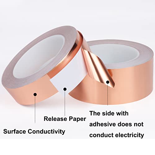 1 Piece Koperen Kleefband, 3mm x 20m, Koperen Tape Zelf-Adhesive, Enkelzijdig geleidend, voor Circuits en Elektrische Reparaties 3