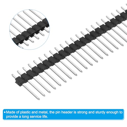 DIP Pin Header Enkele rij 40P 15mm Lengte Koper Plat voor PCB Verpakking van 10 4