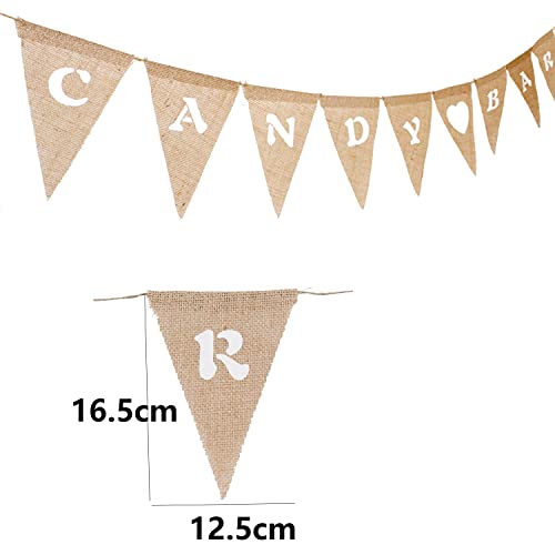 Candy Bar Bunting Banner en Garland voor bruiloft, feest