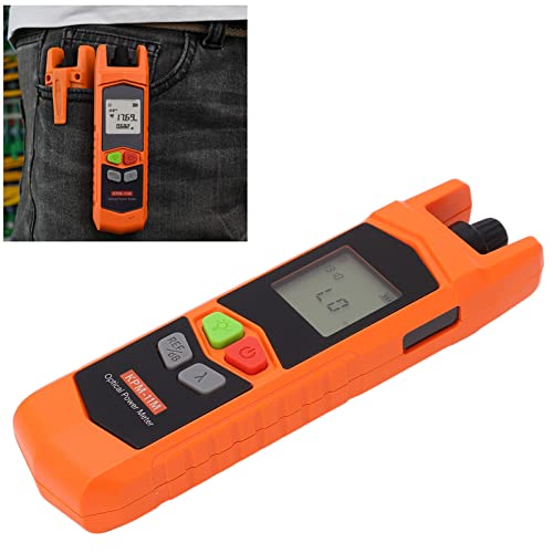 Fiber Optical Power Meter Visual Fault Locator met 7 Wavelengths, Mini Back Clip Design High Precise Fiber Optical Power Tester met LED (KPM-11M-CG) 3