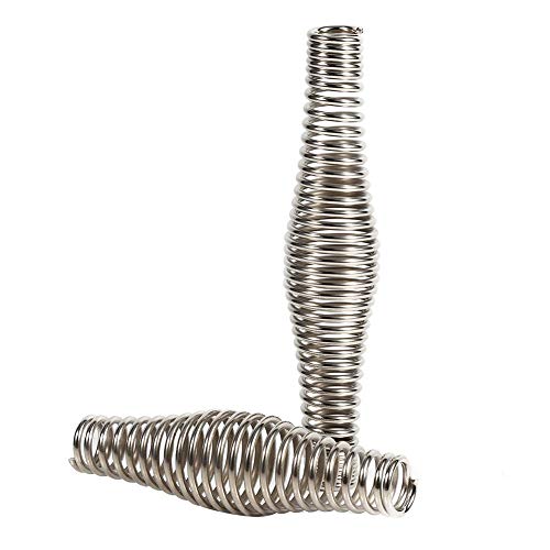 BBQ Spring handvat, 4.3"/5.5" Roestvrij stalen handvat Veren Zilver voor Grill gebieden, Grills, Houtoven, Bakoven en Rokers (11cm) 5