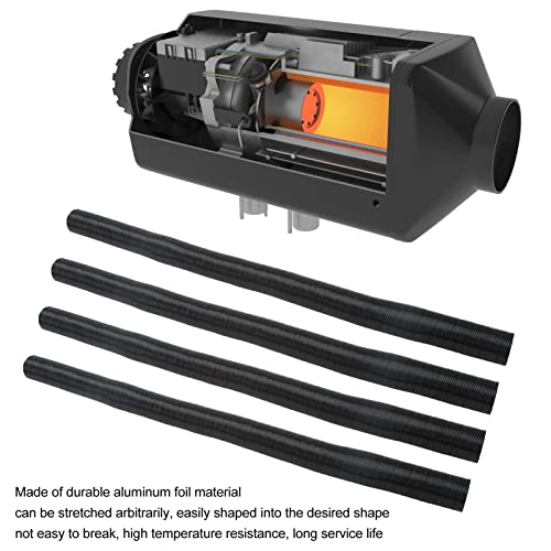 Parking Heater Air Intake Tube Slang, 4st 42mm Stretch Flexibele Tube voor Webasto voor Eberspacher voor Flat Parking Heaters 3
