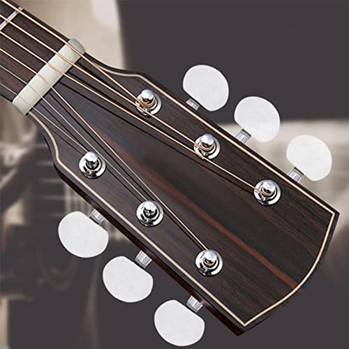 6 stuks Gitaar Tuning Peg Caps Akoestische Gitaar Machine Head Knobs, Akoestische Gitaar Machine Heads Knobs Tuners Machine Head Replacement Tunerknopen Knobs-knopen Instellen voor