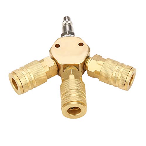 1/4"T connettore a tre viepneumatico Tee connettore rapido aria gas tubo pneumatico connettore instrument