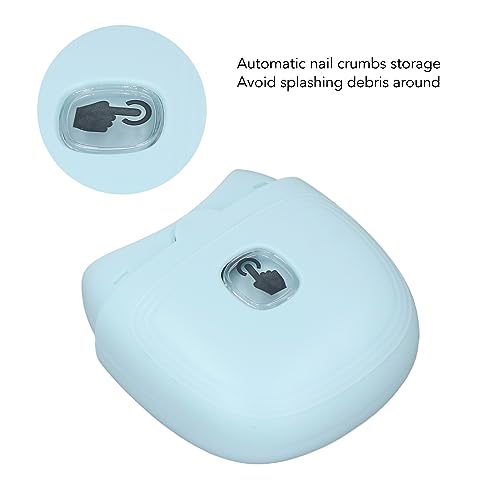 Elektrische veiligheidsnagelclipper, elektrische automatische nagelclippers Oplaadbare Intelligente veiligheid Nageltemmer voor baby volwassenen (blauw) 4