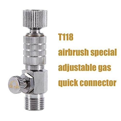 Airbrush connector quick release adapter voor aansluiting met airbrush luchtstroom regelventiel 1/8 inch 4