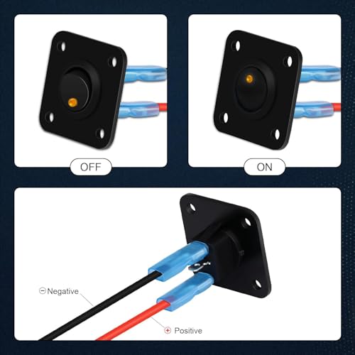 12V Switch Panel Ronde Switch 3-pin 12V 20A 24V 10A 1Groep LED Rocker Switch Panel Car Boat Truck Geel 3