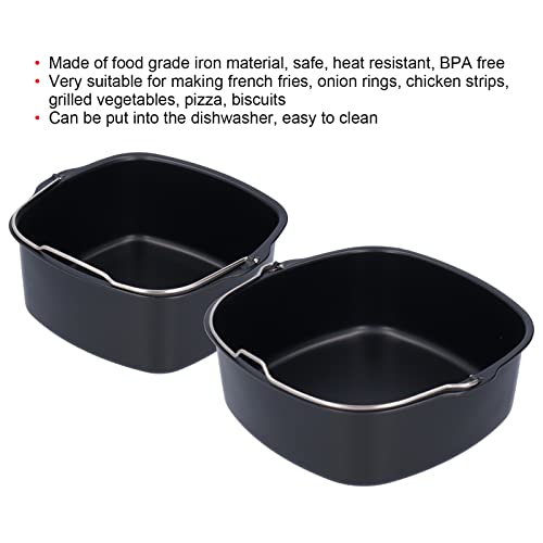 Cakevorm, Cake en Pizza Air Fryer Fryer Frying Pan Barrel Vorm, Iron Fryer Cake Pan Cake Barrel Friteuse Accessoires voor HD9925 HD9860 HD9905 01(22cm)