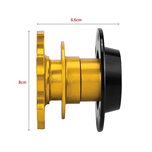 Qii lu Gold Universal Car Steering Wheel Hub Adapter Snelle Release Racing Adapter Snap Off Boss Kit 4