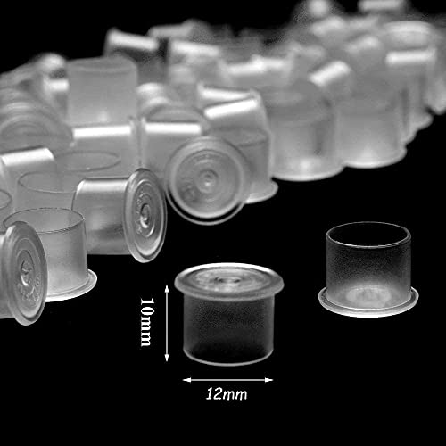 100 st tatoeage inkt cups 12mm middelgrote maten tatoeage inkt caps bekers wegwerp tatoeage container tatoeage pigment inkt caps voor tatoeage inkt benodigdheden 3