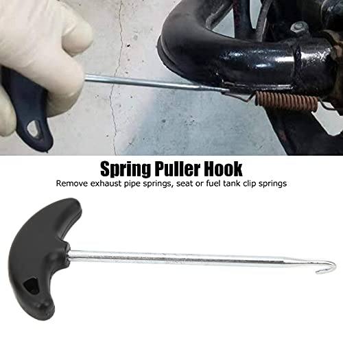 Uitlaatveerhaak, motorfiets Uitlaatpijp Spring Hook, T Vorm Puller Installeerhulpmiddel Universeel voor auto's Motorfietsen Fietsveren Verwijdering Installatie Aanpassing 4
