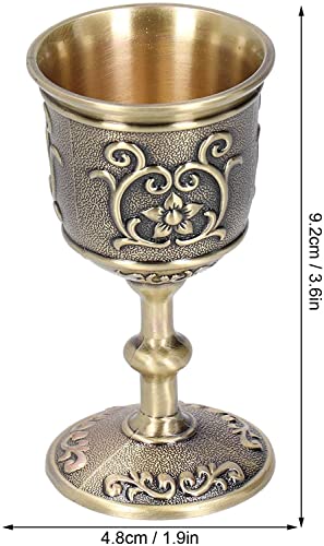 2 stuks Royal Chalices, Retro Wijnglas, Kerkkerk Kerk Antiek Wijnglas Gift, Royal Style Ornament Collection, Vintage Metal 4