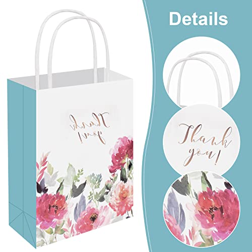 Verpakking van 12 kleine papieren cadeautassen, 16 x 8 x 21 cm, feestcadeautassen met draaibare handgreep, 4 Kraft papieren draagtassen, Winkel bruiloften, Verjaardag, Kerstmis 4