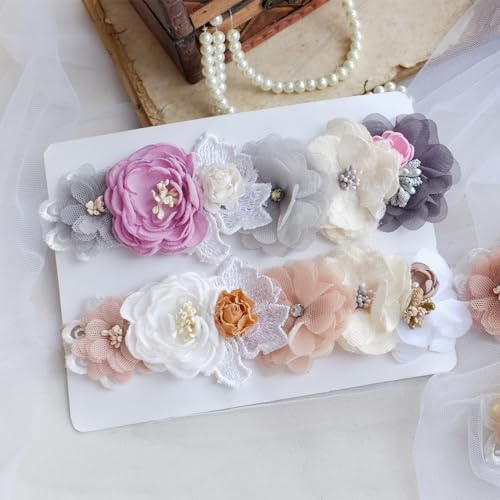 2.5mm Dubbele hoofden Bloemen Stamen, 340st Kunstbloemen Stamen Pistil Matte Parel Bloemen Stamen voor DIY kerstkaart bruiloft decoratie, crème wit 5