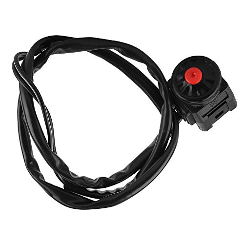 boeton klaxon 12V Motorfiets + Motorfiets handgreep Switch Knob, Universele 7/8 Inch 22mm Motorfiets handgreep Horn Switch Kill Switch voor motor MTB Veiligheidsfiets vervangingsaccessoires