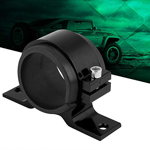 Universal Fuel Filter Bracket, Aluminium Legering + Rubber Fuel Pump Bracket Single Filter Clamp houder (zwart) 5