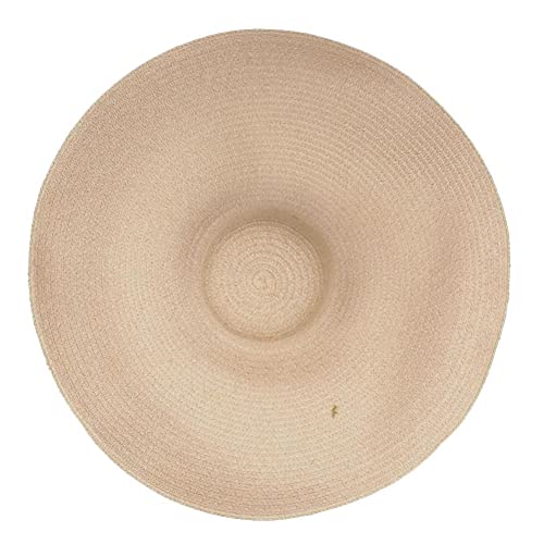 brede rand stro hoed vrouwen oversized strand stro hoed opvouwbare zachte zon hoed opvouwbare strand hoed Khaki 6 7/8-7 1/8 4