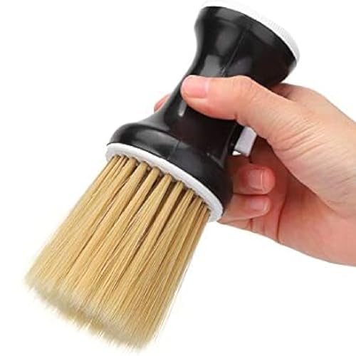 Haarreiniger borstel, Kapper poeder opslag Styling stof schoonmaken borstel Zacht haar nek Stofzuiger Haar vegen borstel voor kapper en huishouden(1#)