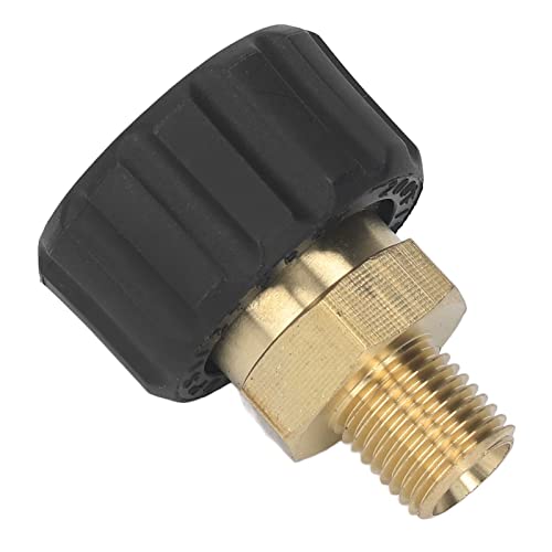 Hoge druk Wasmachine Adapter Messing Rubber G1/4in Aan M22 X 1,5mm Druk Wasmachine Slang Draad voor vervanging Vrouw tot vrouw 14mm OD druk Wasmachine Adapter (Akozon1a56buc2ns-11)