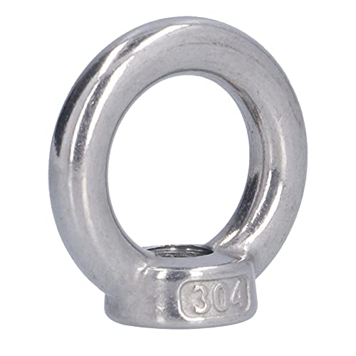 Hijsen Nut met draad, 10 stuks hijsen Eye Nut roestvrij staal Ring Vorm Threaded Nut Attachment for Forestry Machinery (M10) 4
