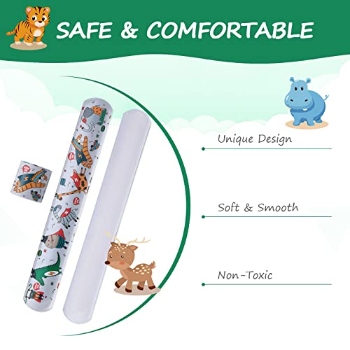 Klik op armbanden voor kinderen, kleurrijke dier / ruimte / Dinasaurus / eenhoorn / zeemeermin, vouwen armbanden, kinderen verjaardag geschenken gunsten gunsten perfect voor kinderen jongens meisjes 1, Siliconen polyvinylchloride 3