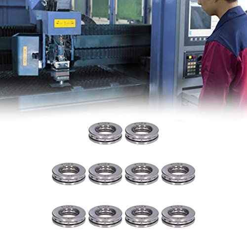 10 PCS Airplane Thrust Ball Bearings Miniature Ball Thrust Bearing Hoge nauwkeurigheid Afneembare miniatuur Axiale metalen lagerkit (51105) 5