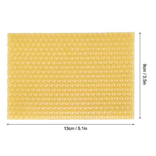 10 stuks bijenwasvellen, bijenwas honingraatvellen Wax Foundation Bijenkorf voor het maken van kaarsen, Wax Foundation for Bee Frames (5.1 Inch X 3,5 Inch) 5