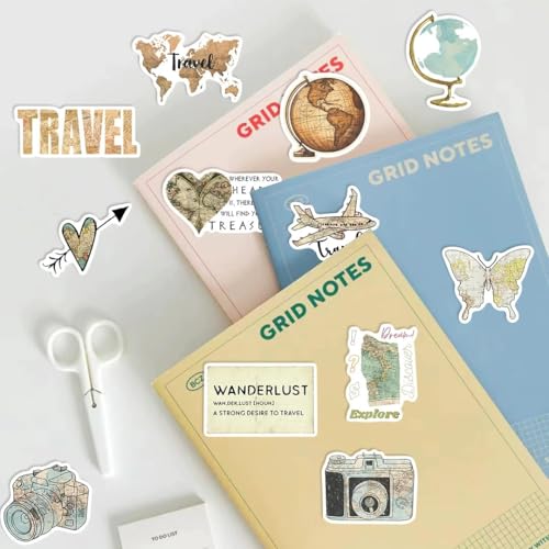 Nostalgische horloge-stickers voor jongeren en volwassenen, 50 stuks, vintage waterdichte vinyl stickerset, auto, motorfiets, fiets, skateboard, snowboard, bagage, laptop, koffer, stuur 4