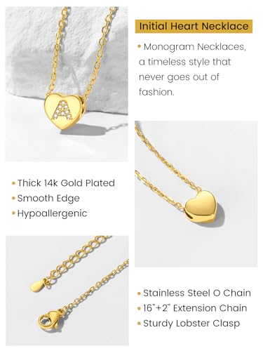 Juwelen Heart Ketting Vrouwen ketting Een Meisje ketting Koper Rolo ketting 1.4mm Breed Lagen Ketting 41cm Choker Naam Ketting Gouden sieraden