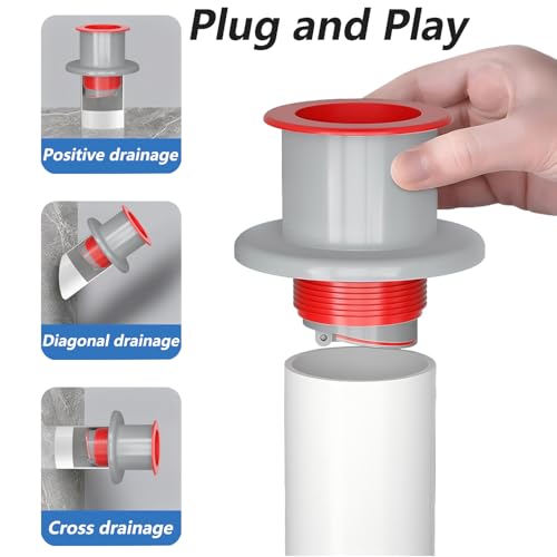 1 Stuk wassen Machine Drain Pipe Connector, Drain Slang Seal Stopper, Odor Stop Parts, Afvalwater Plug voor 50mm PVC Pijp 3