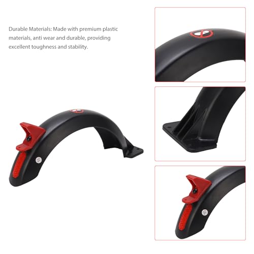 Scooter Achter Mudguard, Scooter Mudguard Achter Fender met Hook Reflectieve Strip Plastic Scooter Accessoire voor GXL V2 Rainy Day 4