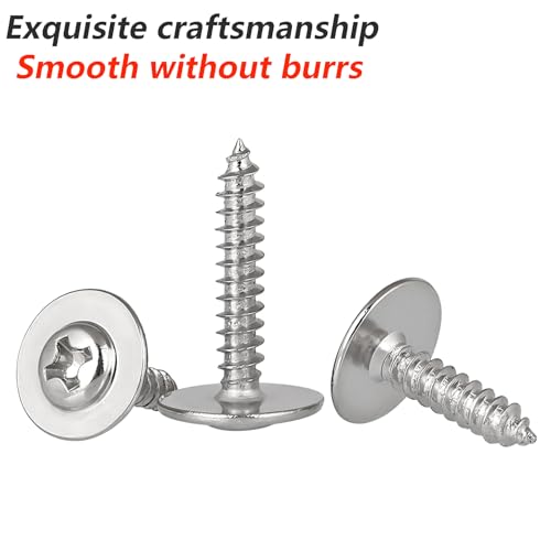 Verpakking van 25 Phillips Plaatschroeven M3 x 6 x 10 mm Houtschroeven gemaakt van roestvrij staal 304 voor kunststof en hout 3