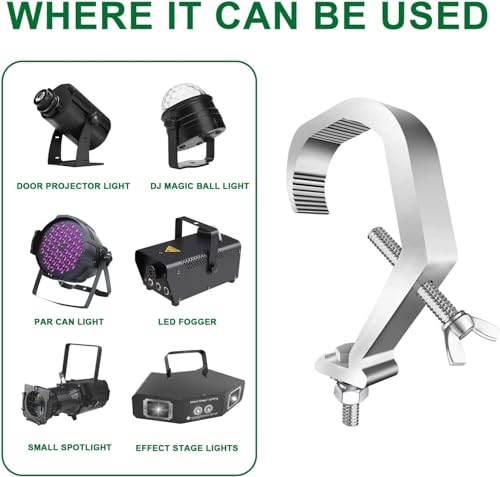 Stadium licht klem Zware Duty te voorkomen Slip Cast Aluminium Stage Lamp Hook Kit voor DJ Spotlight bewegend hoofd lichthaak 4 stuks