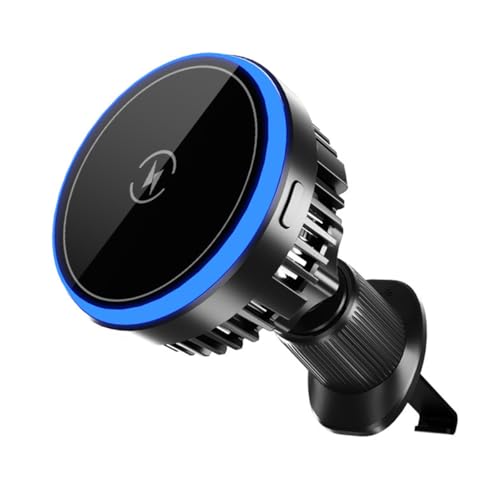 Magnetische autotelefoonhouder Draadloze oplader 15w - Lucht Vent houder met RGB licht 360° verstelbare snelle opladen telefoon houder voor Iphone 12-15 Universeel