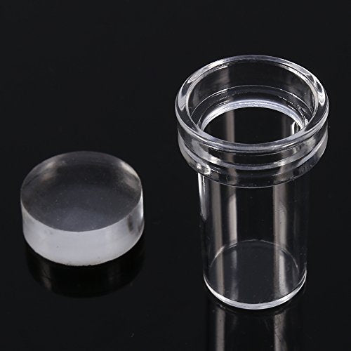 Nail Art Stamper Modieuze Transparante Siliconen Nail Polish Transfer Stamper & Scraper Manicuregereedschap instellen 4