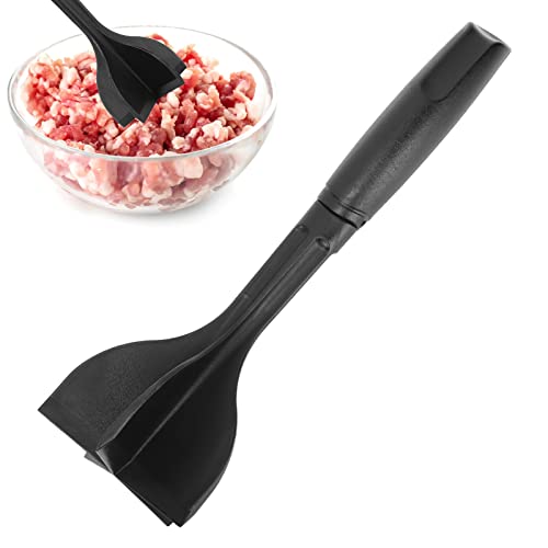 Vlees Chopper, gemalen vlees Smasher Vlees Pestle Ground Beef Smasher Mix Chopper Ground Meat Smasher 5 Blade Nylon Hamburger Chopper Heat Resistant voor Ground Beef